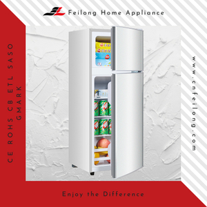 Arĝenta Alĝustigebla Nivela Rado Duobla Pordo Frigidaire Fridujo BCD-102